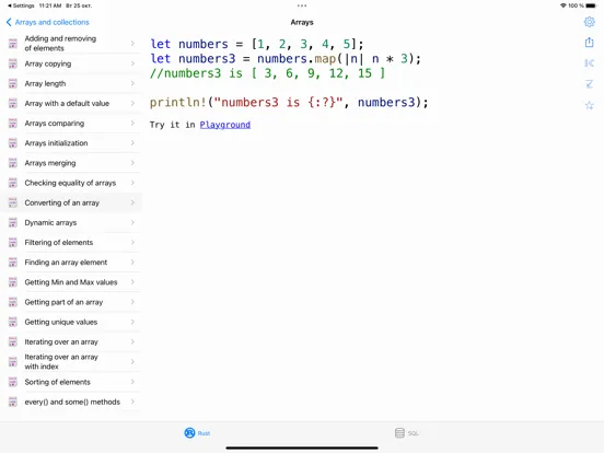 Tangkapan layar Rust Recipes Pro iPad