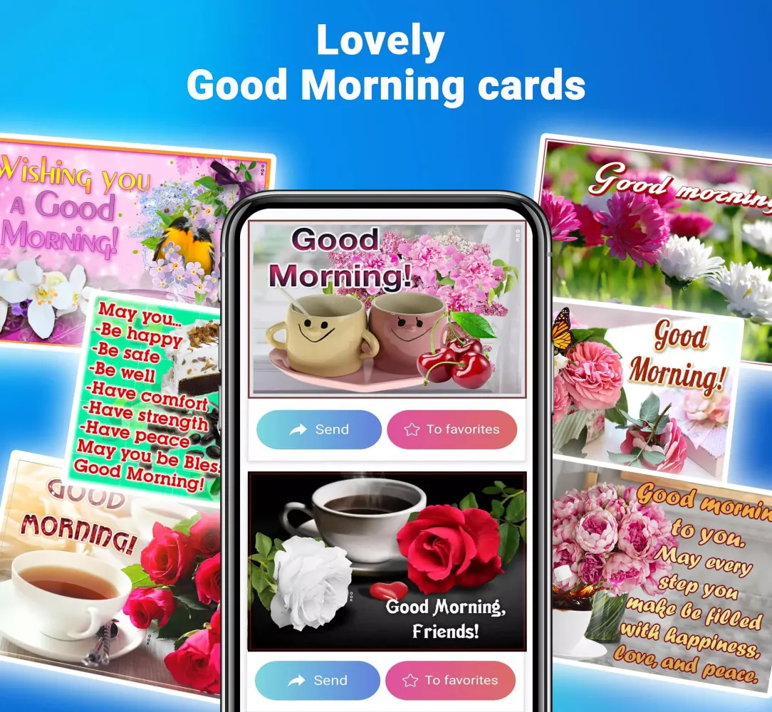Good morning app - images Screenshots