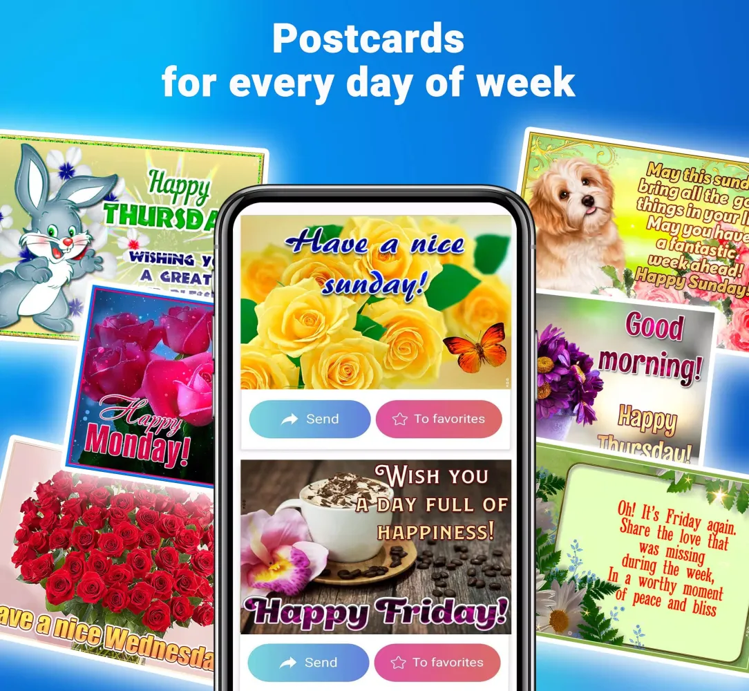 Good morning app - images Screenshots
