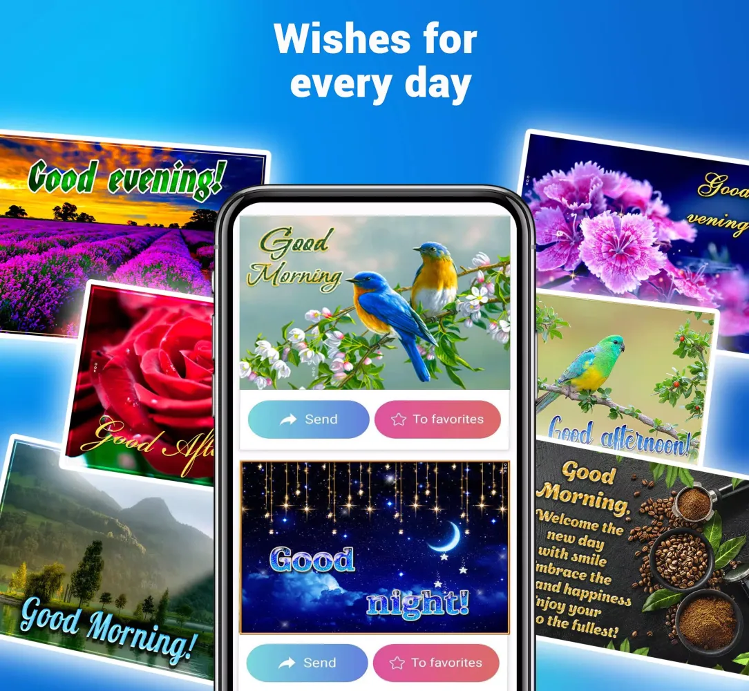 Good morning app - images Screenshots