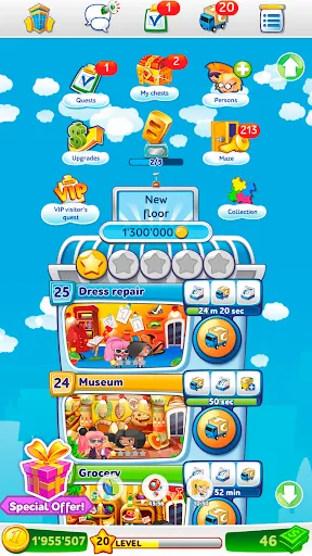 Pocket Tower－Hotel Builder應用截圖