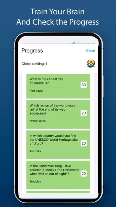 Tangkapan skrin QuickQuiz - Trivia Quiz Game