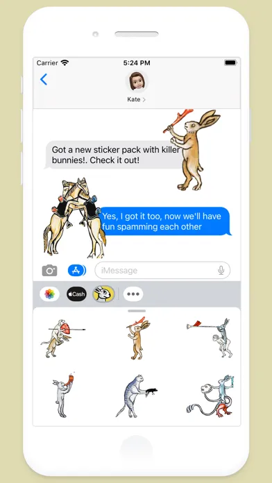 Medieval Rabbit Stickers 스크린샷