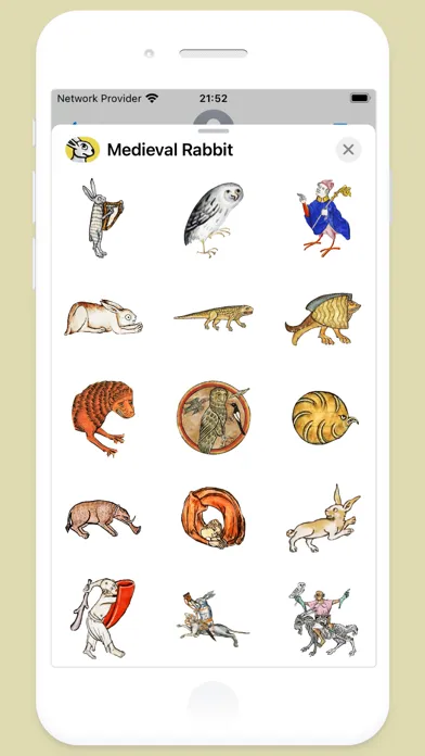 Medieval Rabbit Stickers 스크린샷