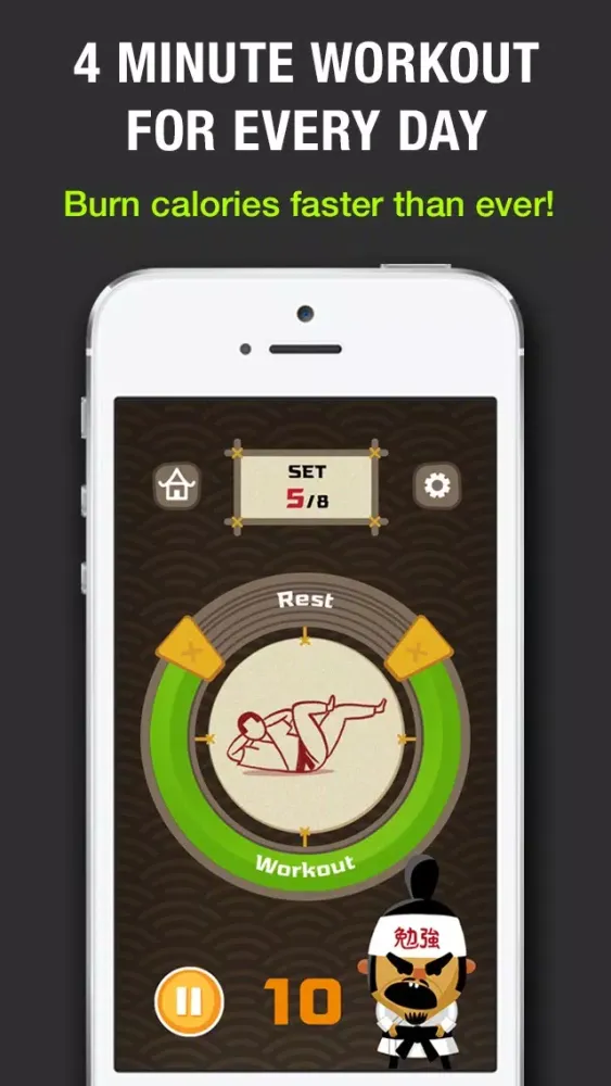 Tabata! Lite: 4 Minute Workout Challenge. Burn calories faster than ever! Ekran Görüntüleri