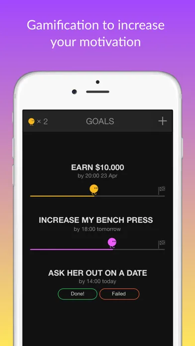 Zrzuty ekranu Motivator — habits tracker & life goals motivation