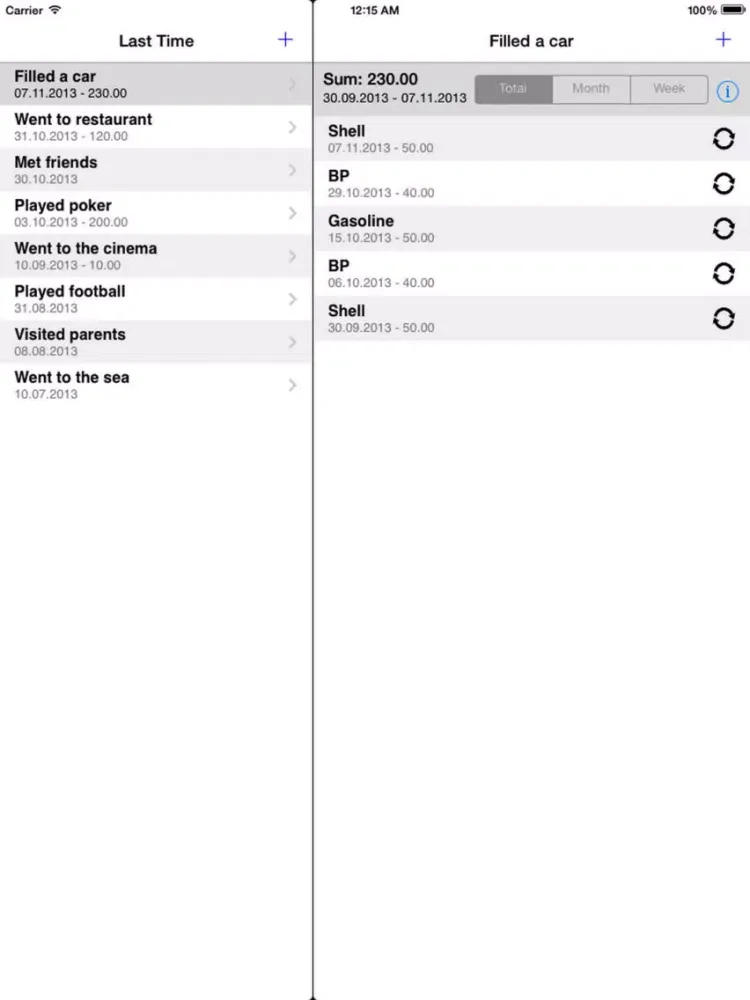 Captures d'écran de Financial Diary iPad 
