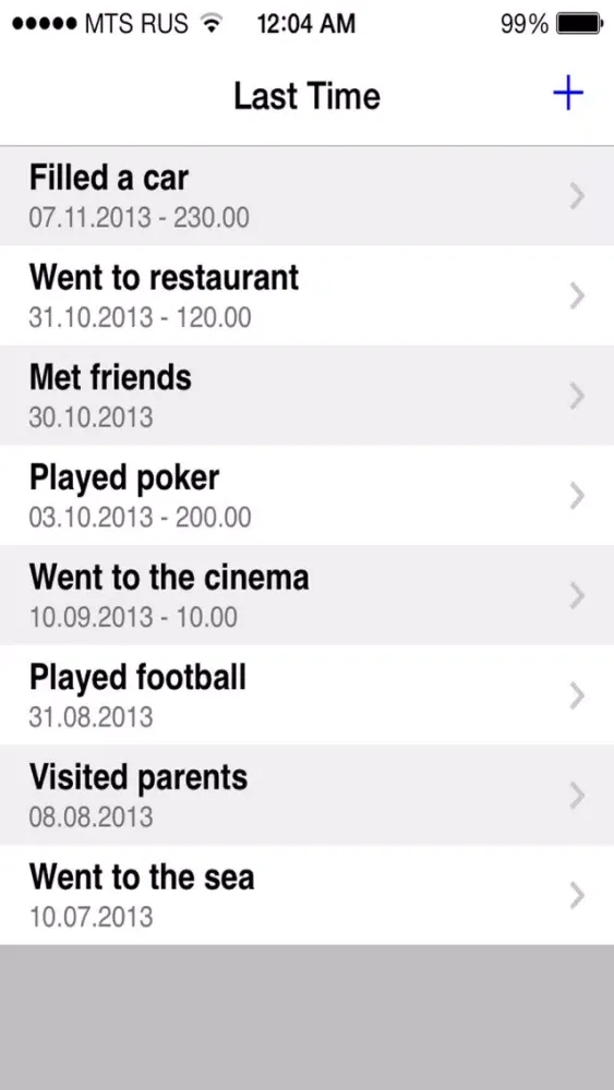 Captures d'écran de Financial Diary