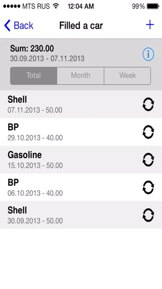 Captures d'écran de Financial Diary