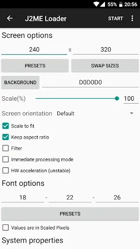 J2ME Loader Screenshots