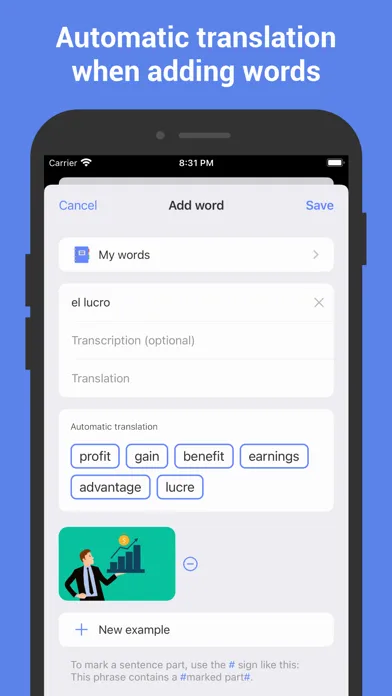 Learn Spanish with flashcards! Screenshots