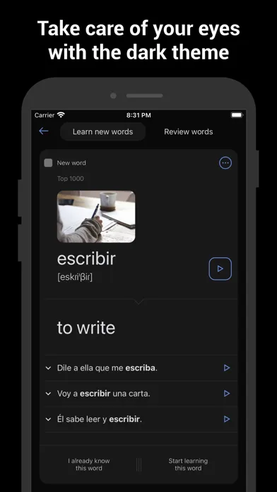 Learn Spanish with flashcards! Screenshots