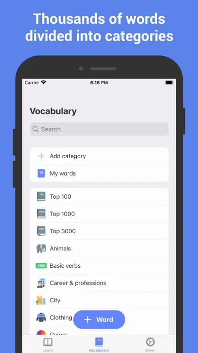 Learn Finnish with Flash cards Screenshots