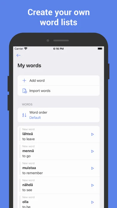 Learn Finnish with Flash cards Screenshots
