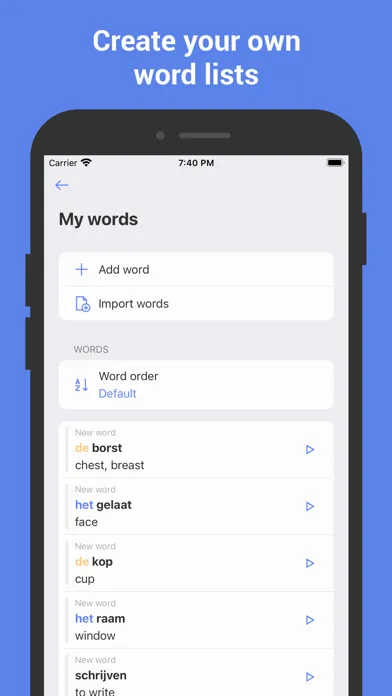 Скриншоты Learn Dutch with Flashcards!