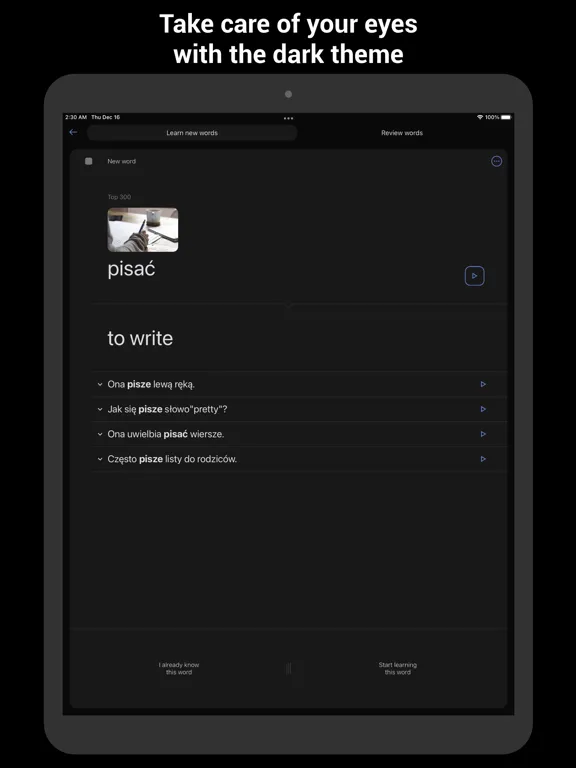 Capturas de tela do Learn Polish with Flash cards! iPad 