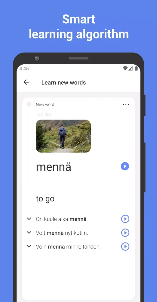 Capturas de tela do Learn Finnish with flashcards!