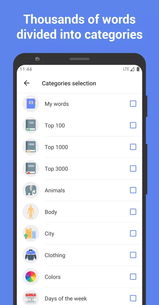 Скриншоты Learn Russian with Flashcards!