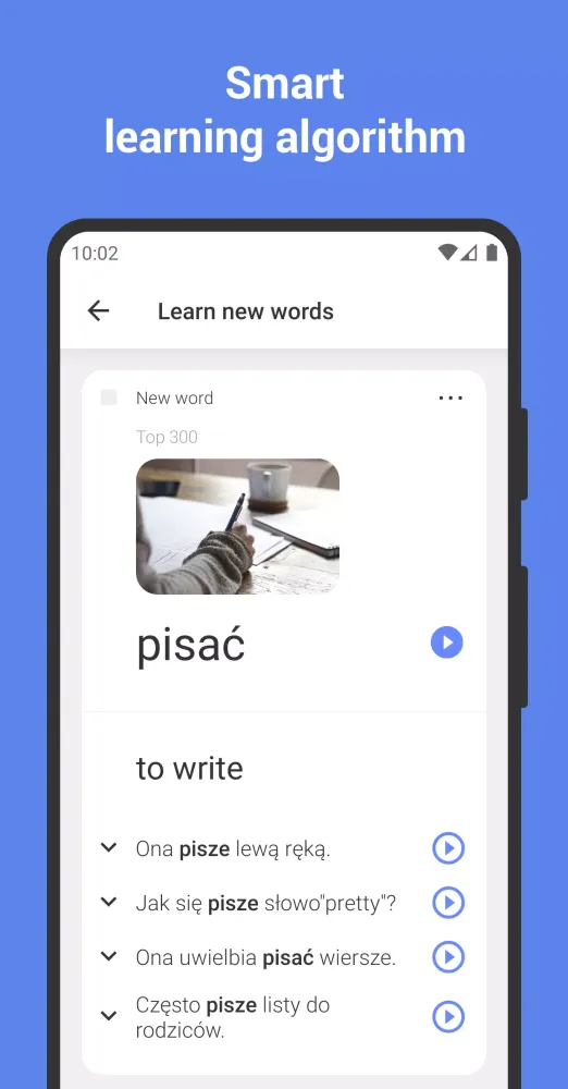 Learn Polish with flashcards! Screenshots