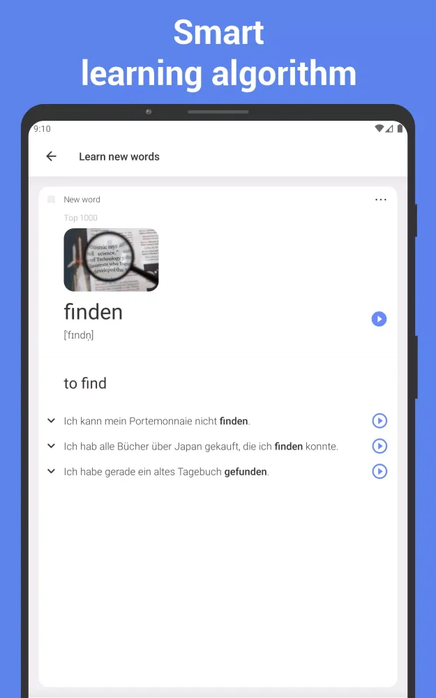 Captures d'écran de Learn German with flashcards!
