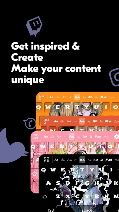 Zrzuty ekranu Custom: Fonts and Keyboards