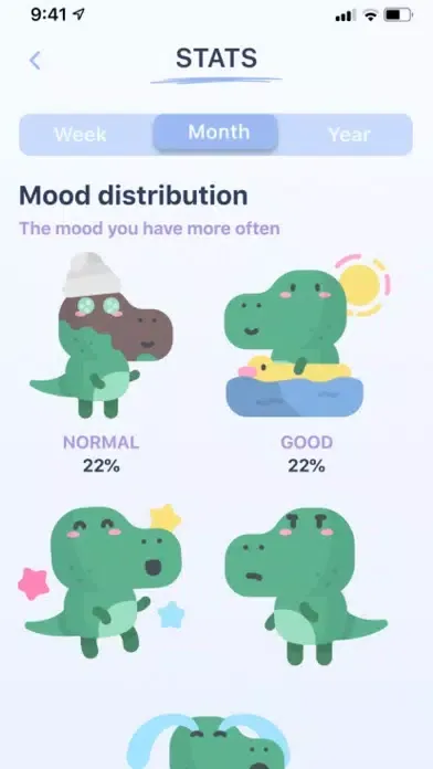 Capturas de tela do Moodify - Mood Tracker App