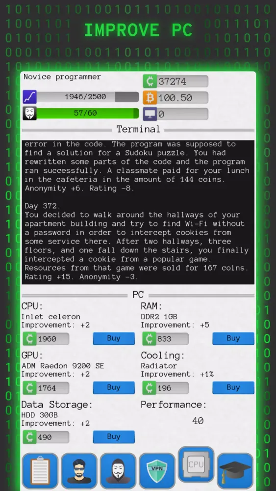 Hacker Simulator سکرین شاٹس