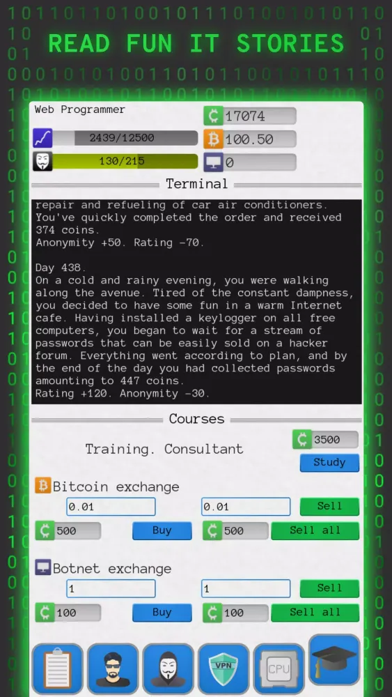 Hacker Simulator سکرین شاٹس