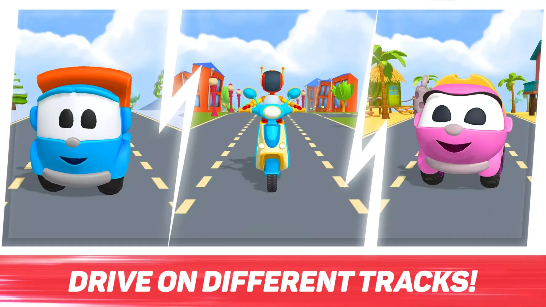 Leo Runner: car games for kids Screenshots