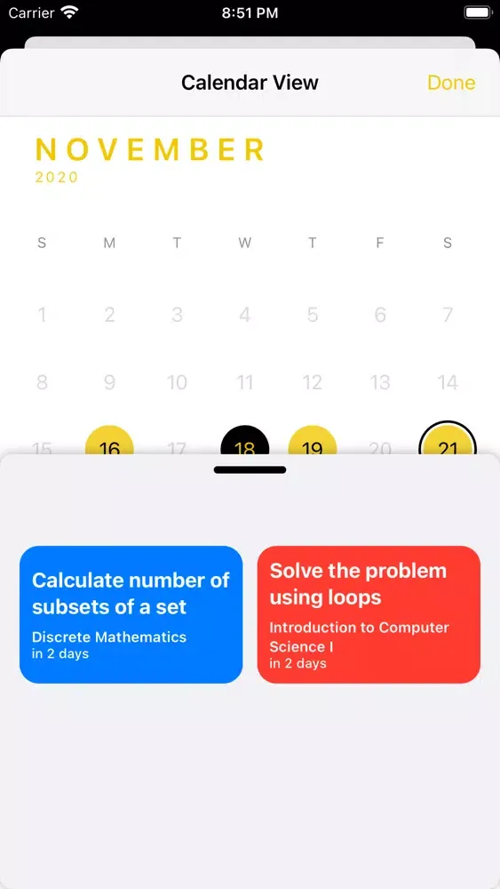 Unidue - Student Planner سکرین شاٹس