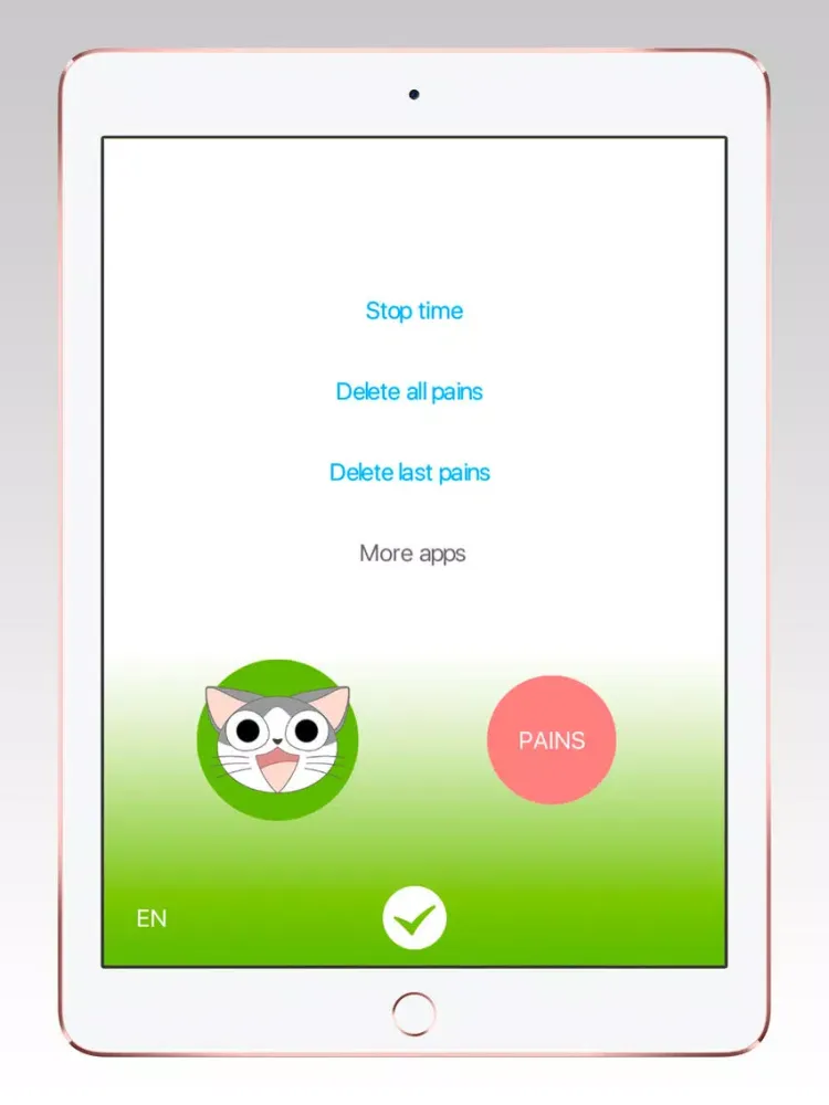 Tangkapan layar Contractions+ iPad 