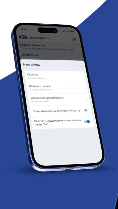 Tangkapan skrin ЛК ПАО "Самараэнерго"
