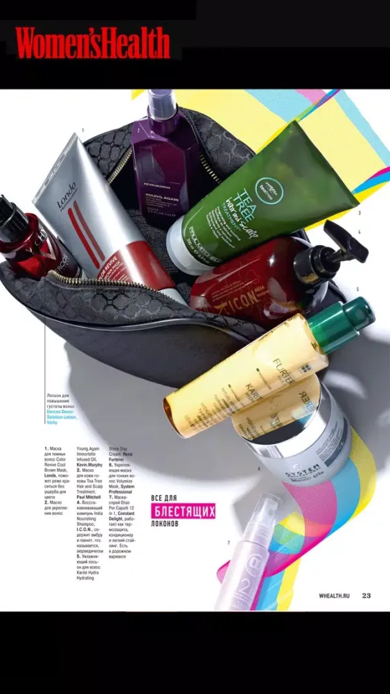Capturas de tela do Women's Health Россия