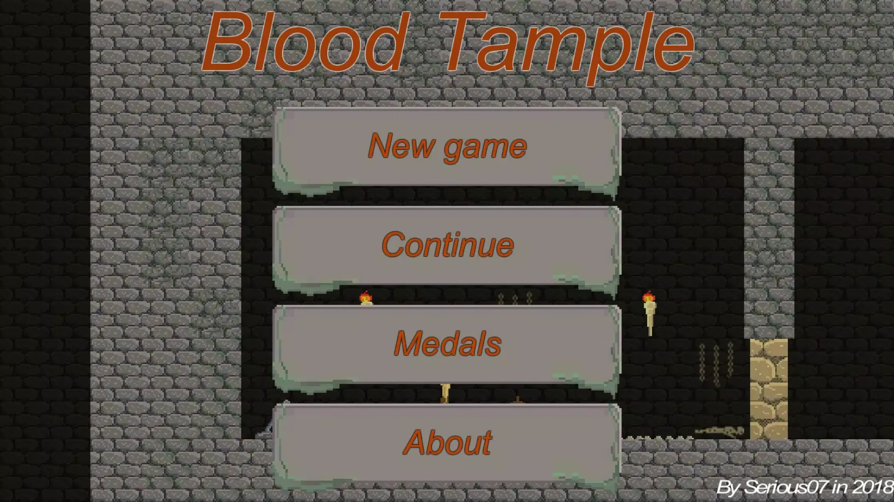 Ảnh chụp màn hình của Blood Temple - Platformer-Puzz