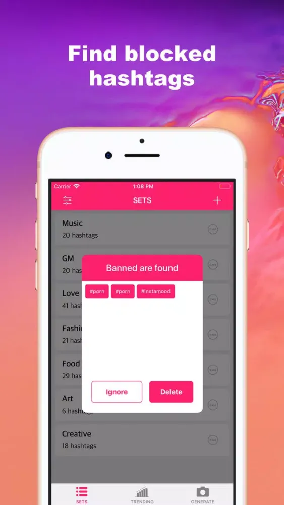 Hashtags - Generate & Manage Screenshots
