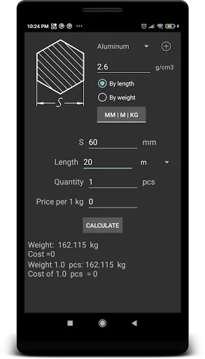 Metal Weight  Calculator應用截圖