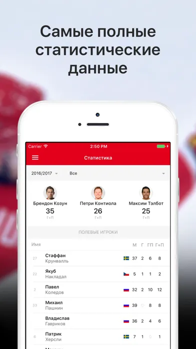 Capturas de pantalla de Sports.ru — все о ХК Локомотив