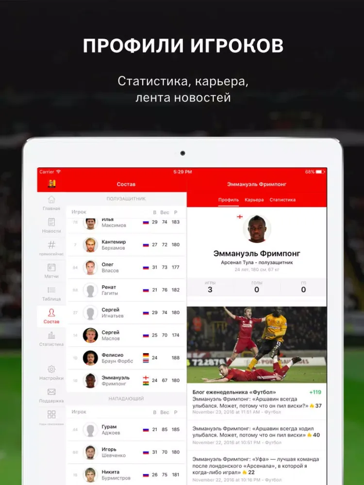 تصاویر ФК Арсенал Тула от Sports.ru iPad 