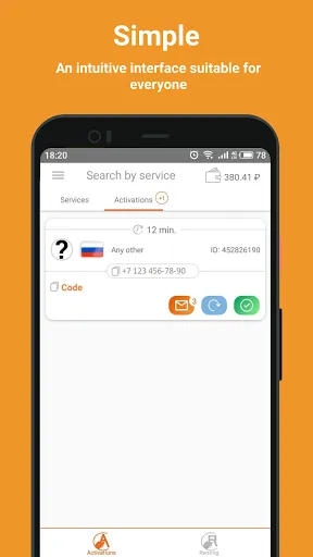 SMS-Activate receive sms應用截圖