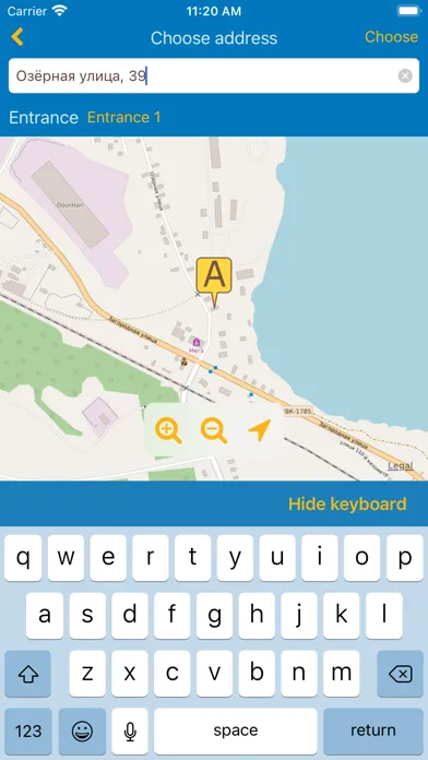 Capturas de pantalla de Taxi ordering "Comfort"