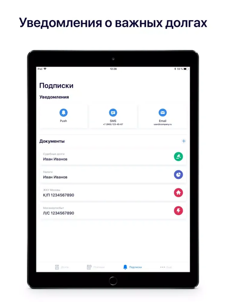 Госдолги iPad  스크린샷