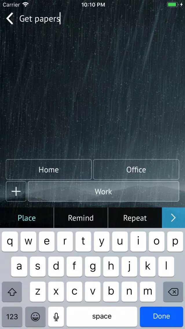 Capturas de tela do TaskPlace