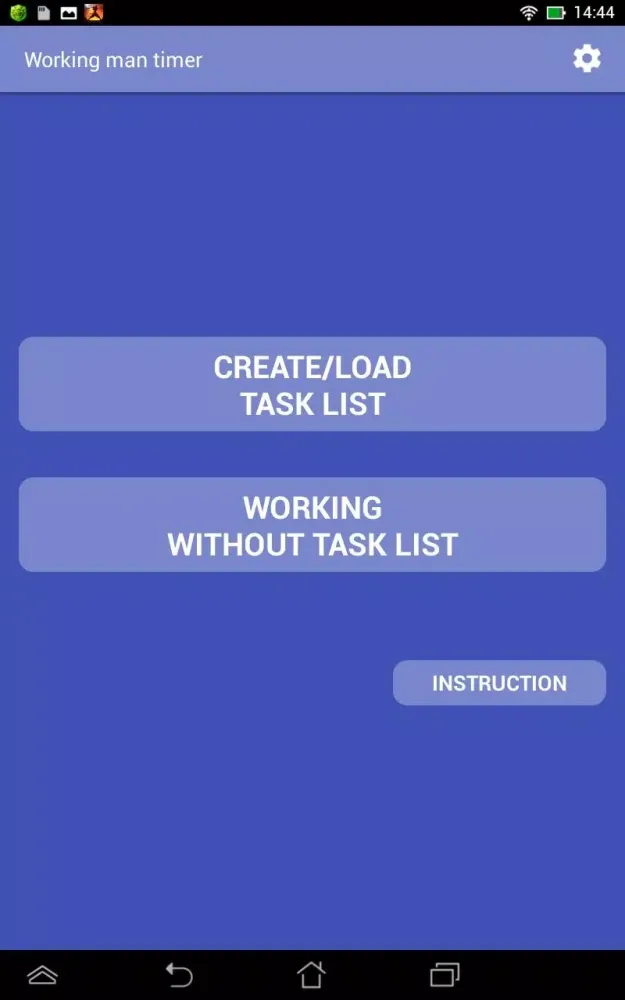 Tangkapan layar Working man timer