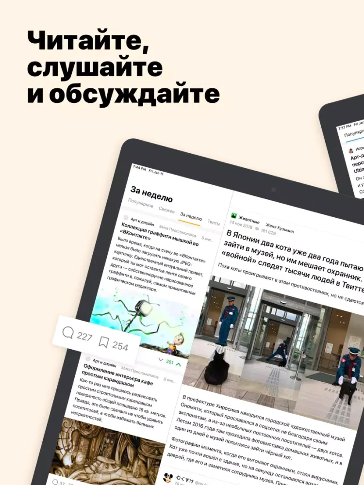 Ảnh chụp màn hình của TJournal — новости интернета iPad 