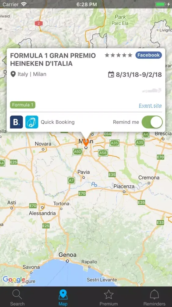 Zrzuty ekranu Travel&Event. Yo pocket guide.