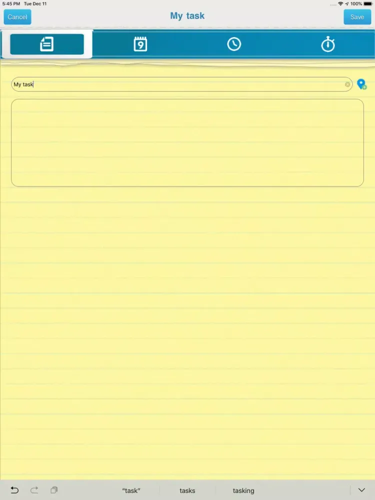 Planer iPad  स्क्रीनशॉट