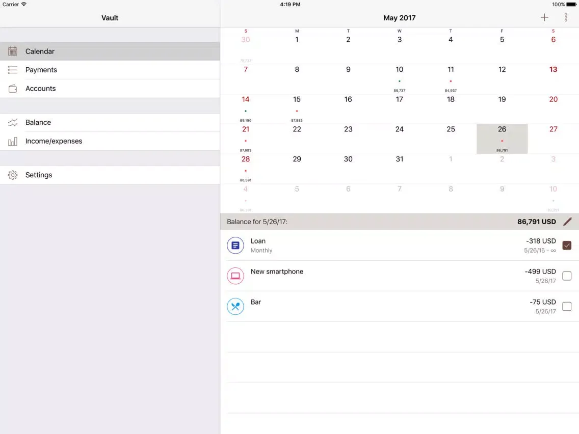 Скриншоты Vault - Budget Planner iPad 