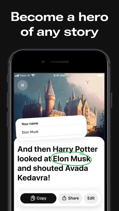 Zrzuty ekranu Input - AI Text Creator