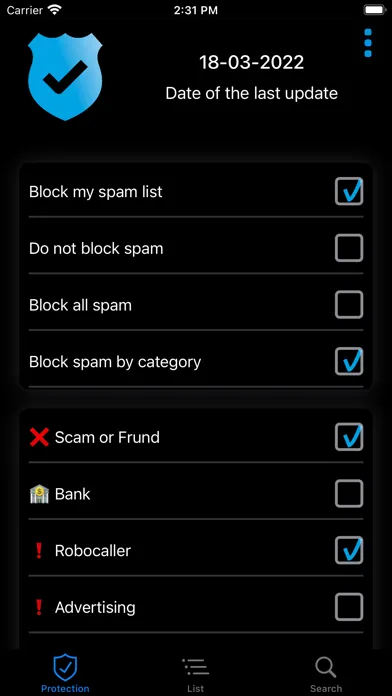 Who's calling? Screenshots