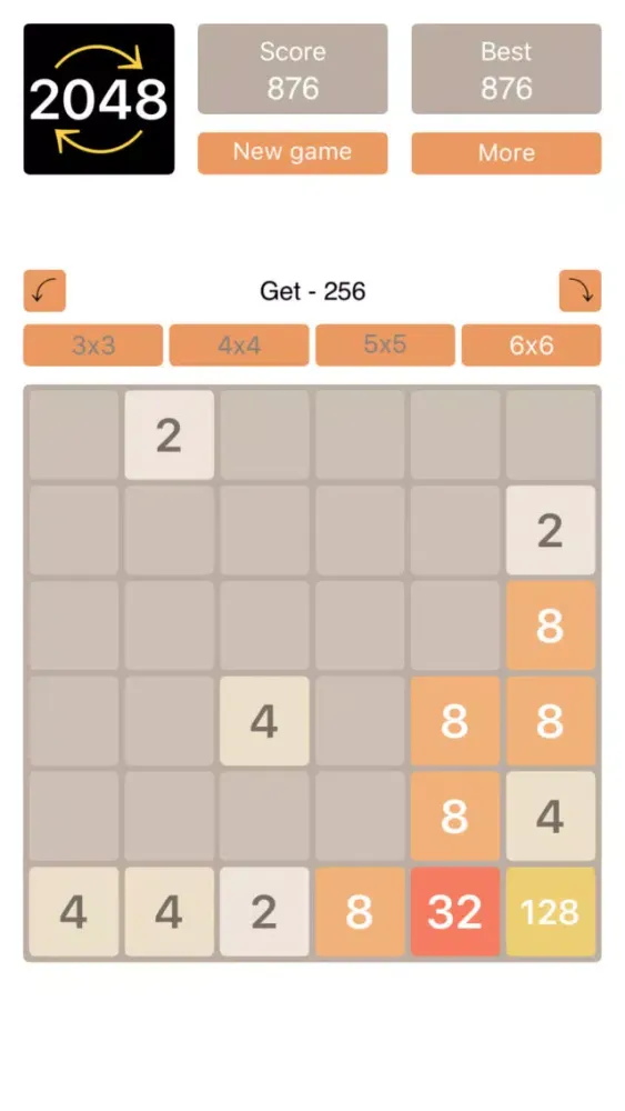 Capturas de tela do 2048 360 UNDO